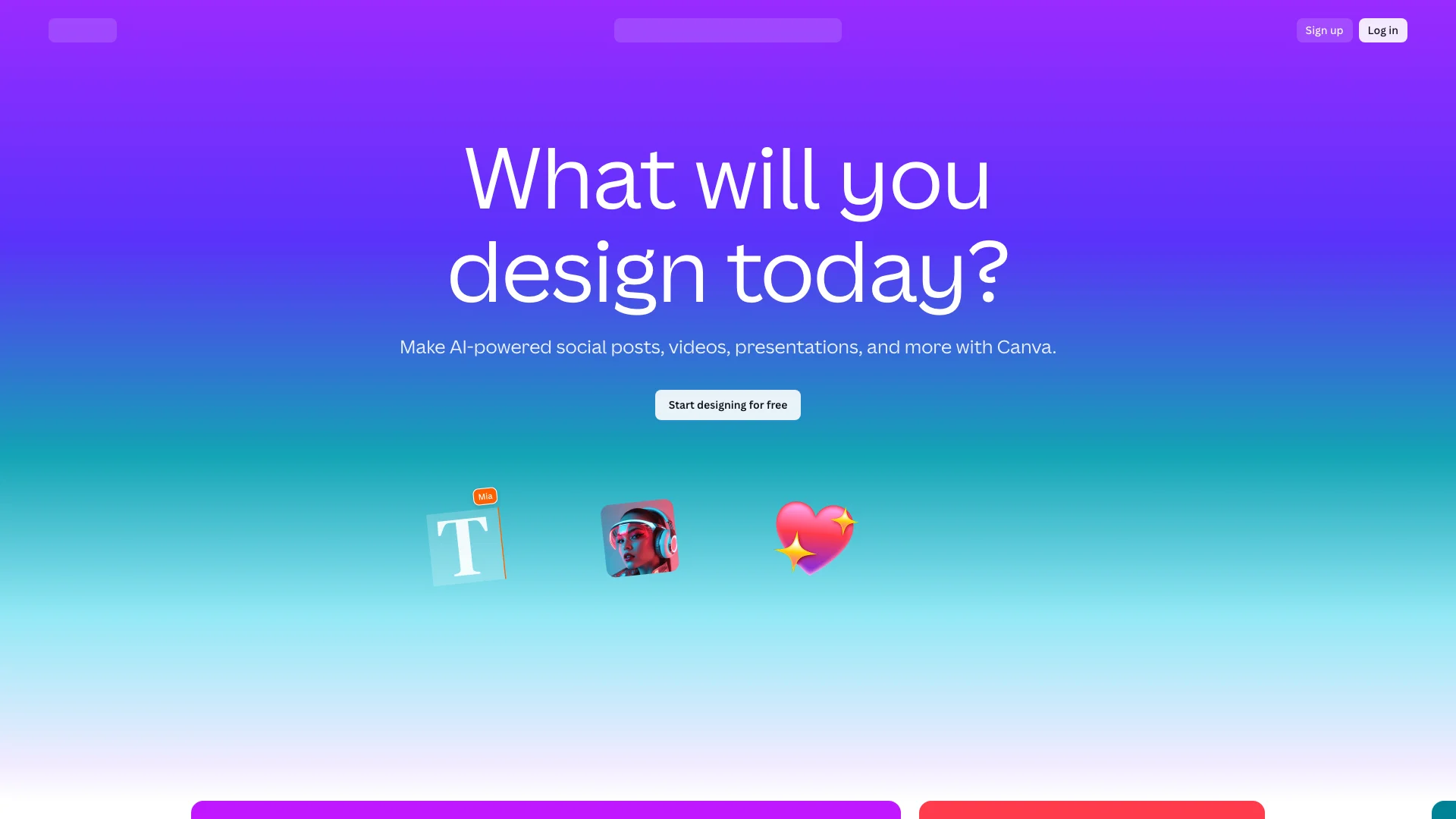 Canva Landing Page